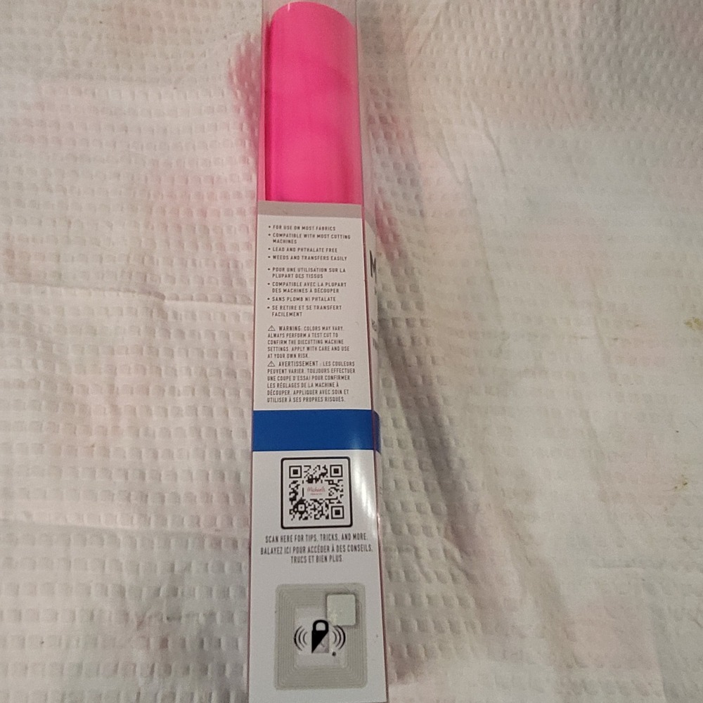 Make Market Atomic Pink Matte Heat Transfer Vinyl‎ HTV 12in x 24in DIY Crafting